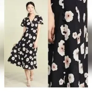 Zameeka silk floral hot sale dress